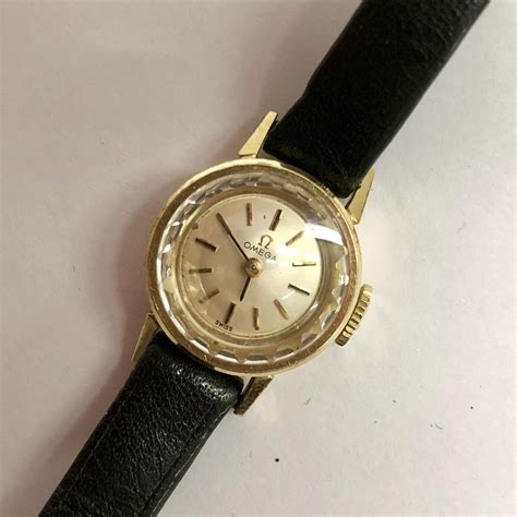 antique omega ladies white gold watch|14k gold omega ladies watch.